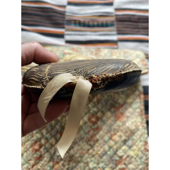 Antique Carnival Knock Down Flapper Girl Head On Bag W/ Hanger. Rare. Vintage. - Picture 8 of 15